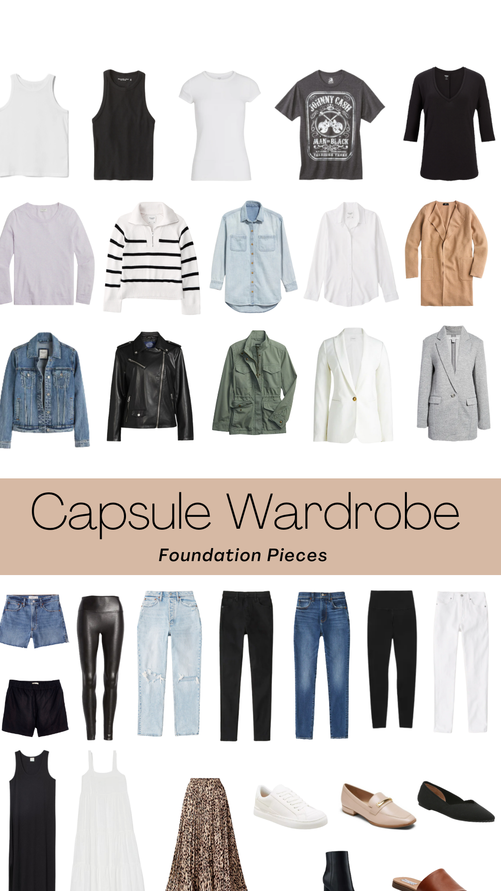 A capsule wardrobe includes versatile, timeless pieces that can be mixed and matched. Essential items typically include neutral tops, a pair of well-fitting jeans, a classic blazer, a little black dress, comfortable shoes, and outerwear like a coat or jacket, all tailored to your personal style.