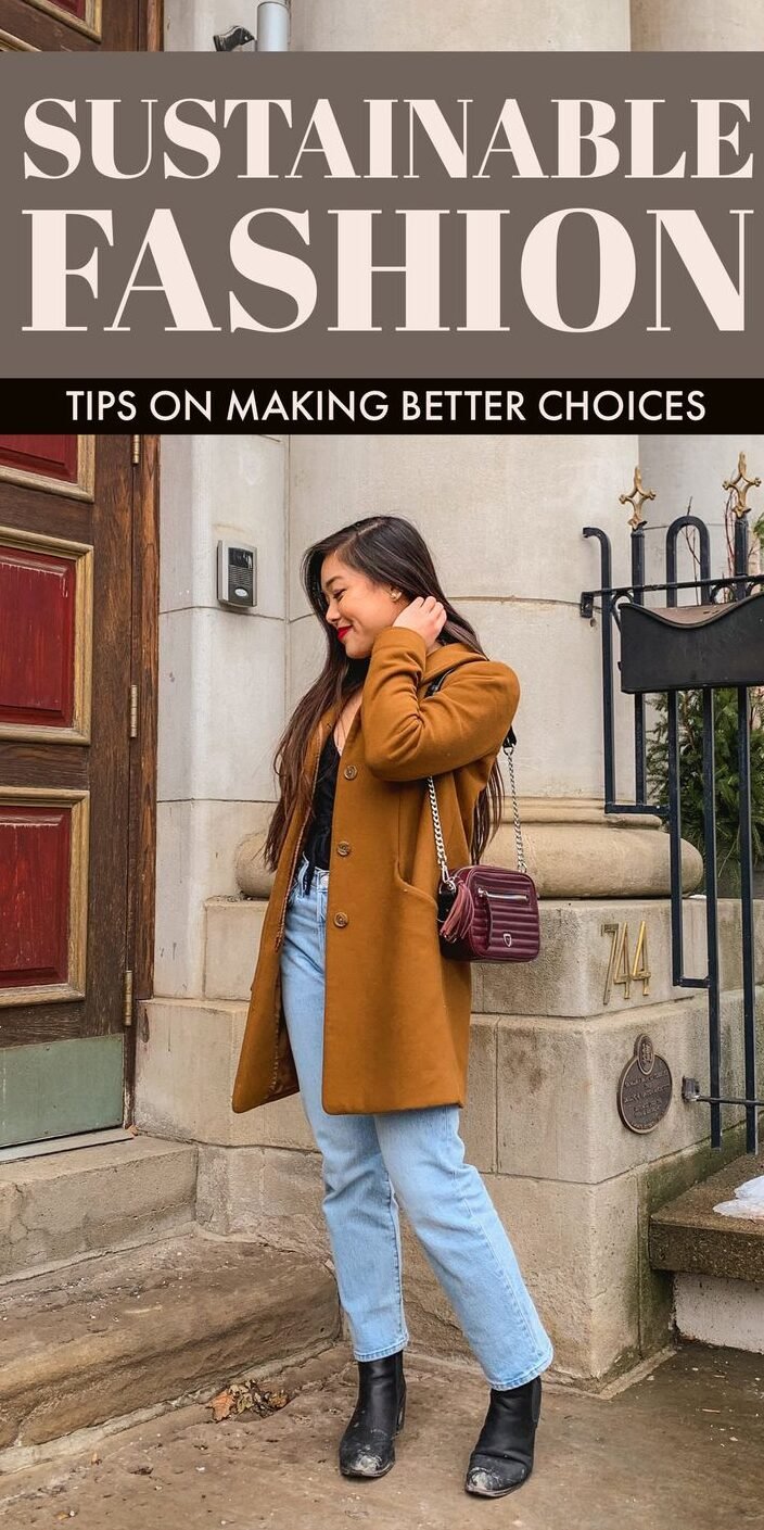 Sustainable fashion choices include buying from eco-conscious brands, opting for high-quality, durable items, and choosing natural or recycled fabrics. Thrift shopping, upcycling clothes, and prioritizing items that can be worn multiple ways also contribute to reducing fashion waste and promoting a more environmentally friendly wardrobe.